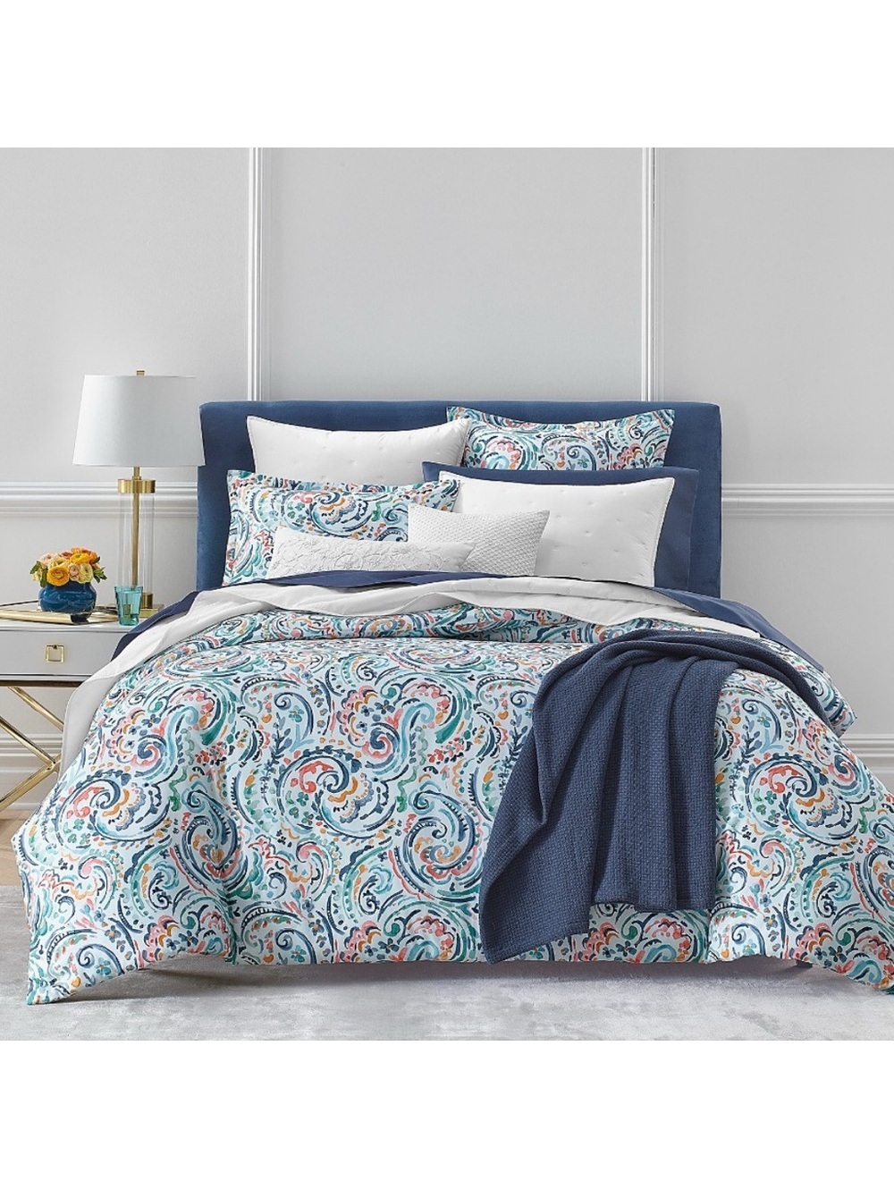 SKY Ophelia Full/Queen Duvet Cover Set & 2 Standard Pillow Shams NWT $295
